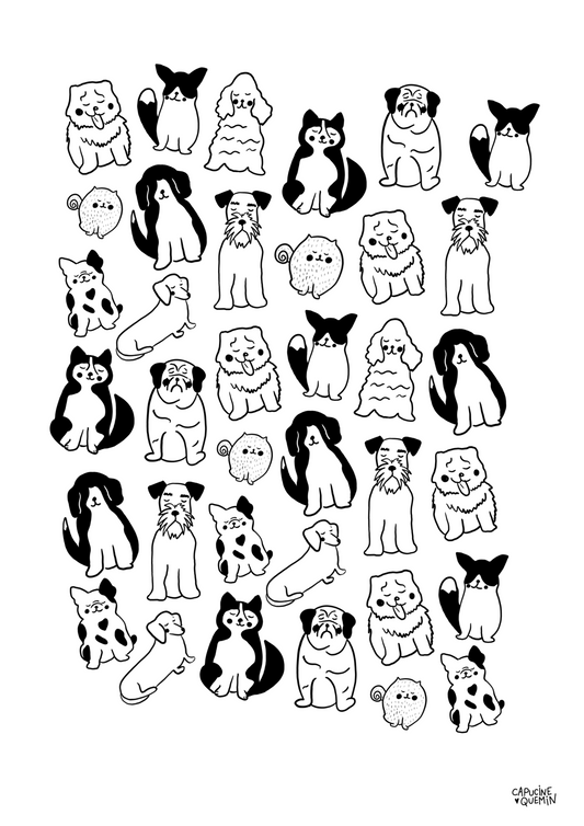 Affiche Chiens