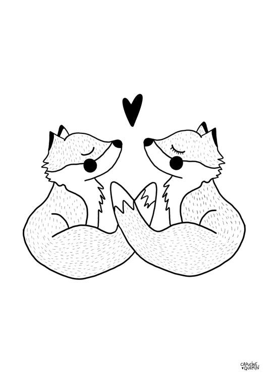 Affiche Renards Lovers