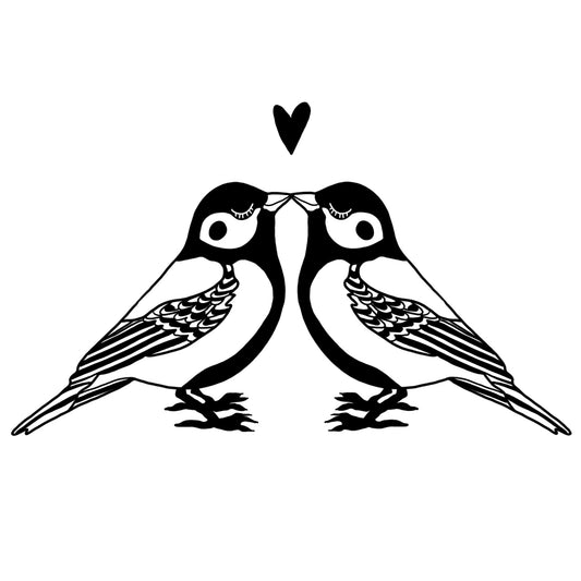 Affiche Mésanges Lovers